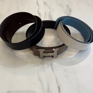 Hermès belt with interchangeable buckle